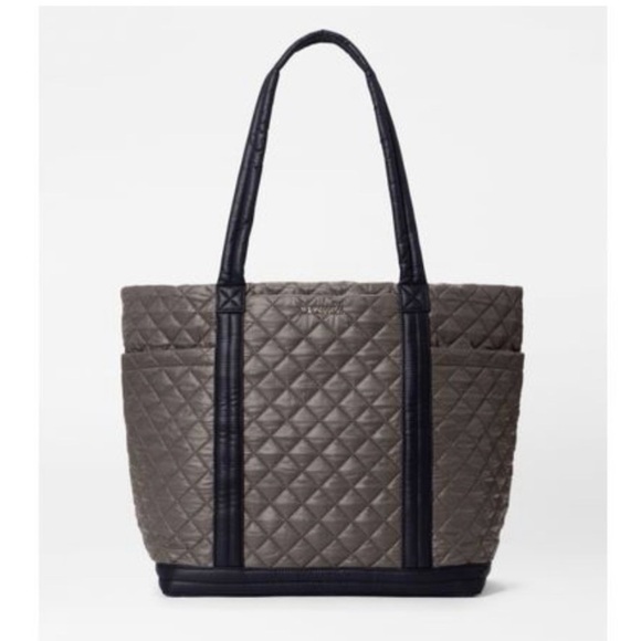 MZ Wallace Handbags - MZ Wallace Large Empire Tote in Magnet Grey and Black